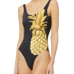 ONIA Kelly golden pineapple swimsuit one piece black Size M